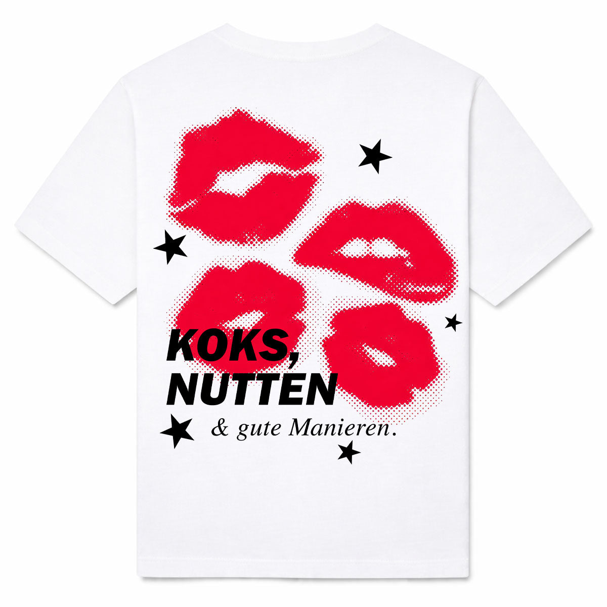 GUTE MANIEREN - Premium T-Shirt Backprint