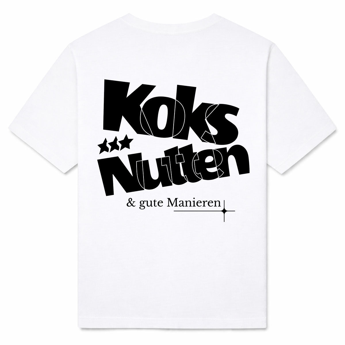 GUTE MANIEREN - Premium T-Shirt Backprint