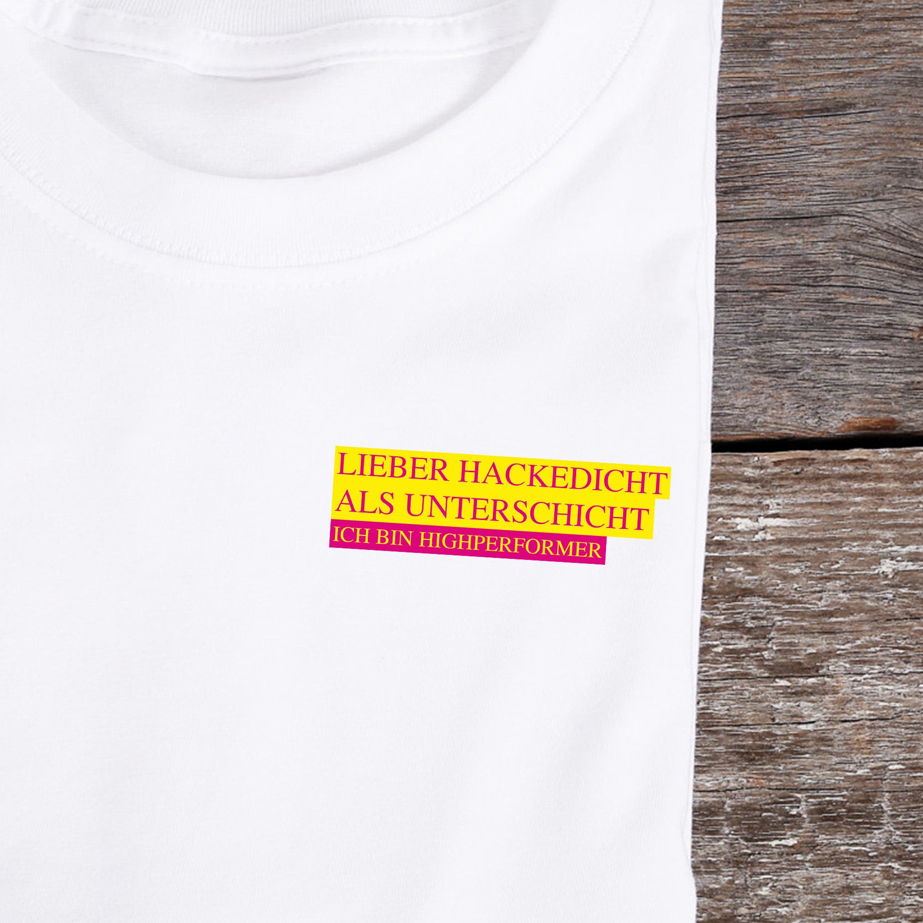 HACKEDICHT - Premium Shirt Unisex