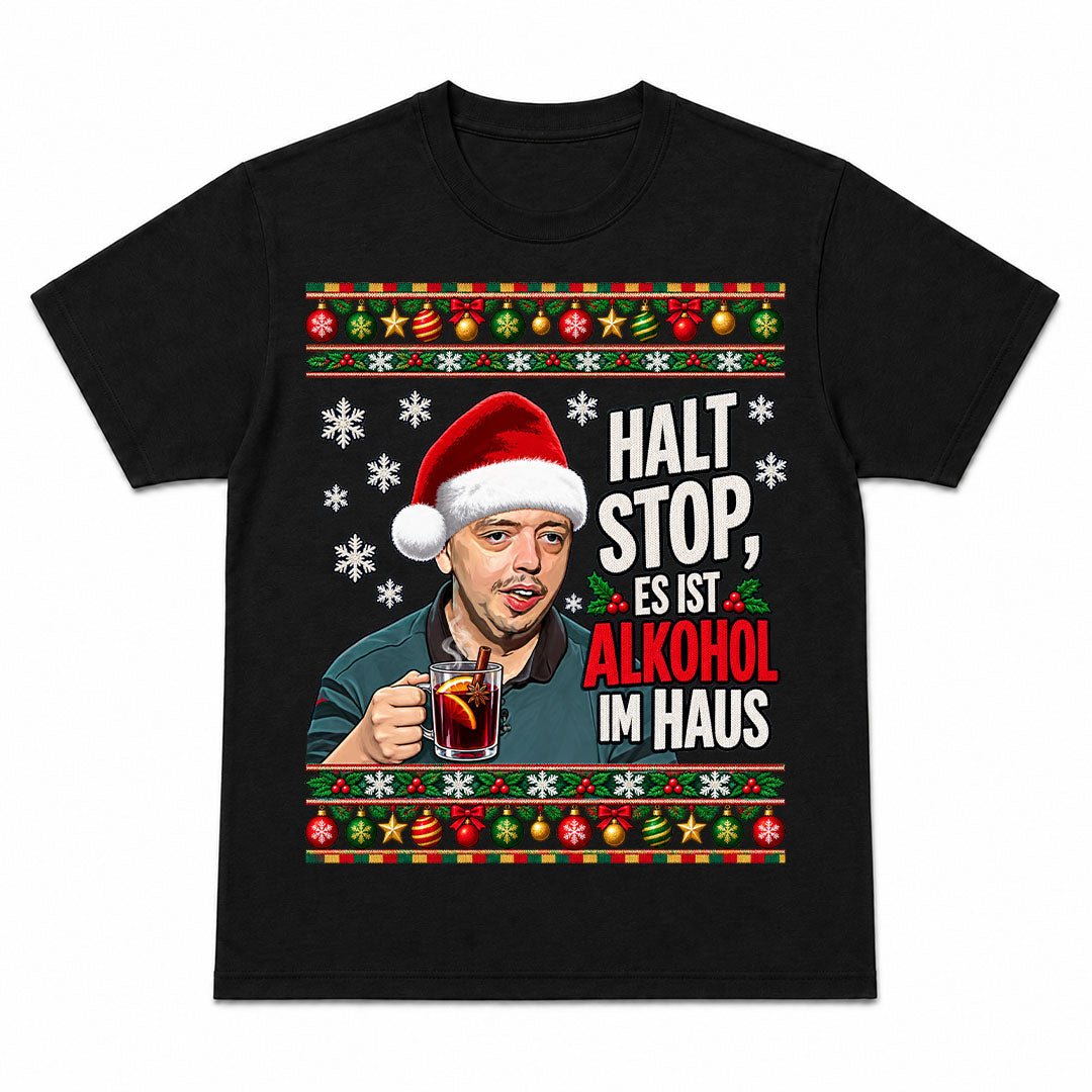 HALT STOP - Kerst T-Shirt