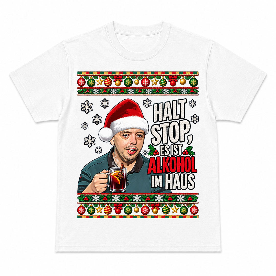 HALT STOP - Kerst T-Shirt