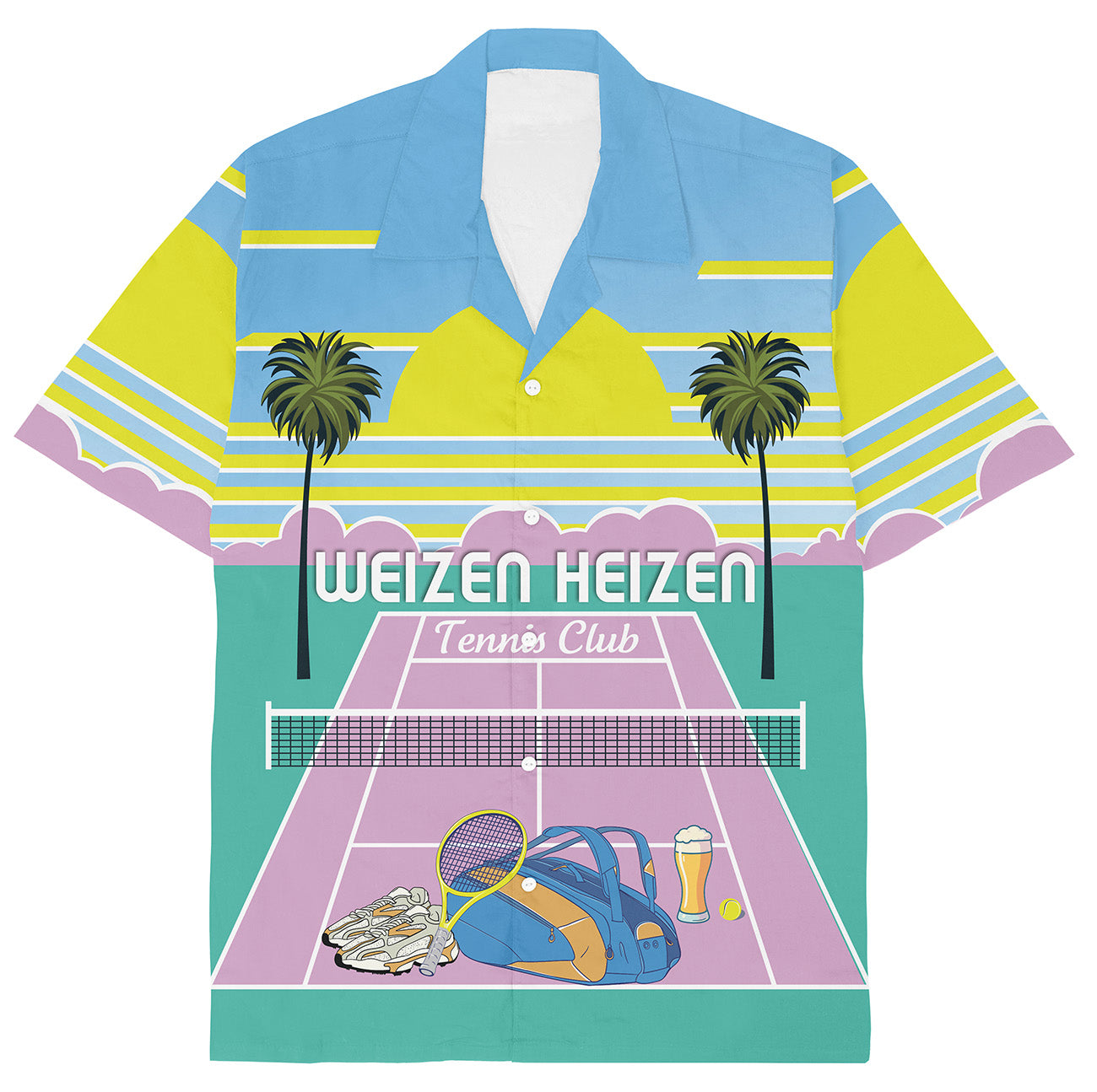 WEIZEN HEIZEN TENNIS - Hawaiihemd