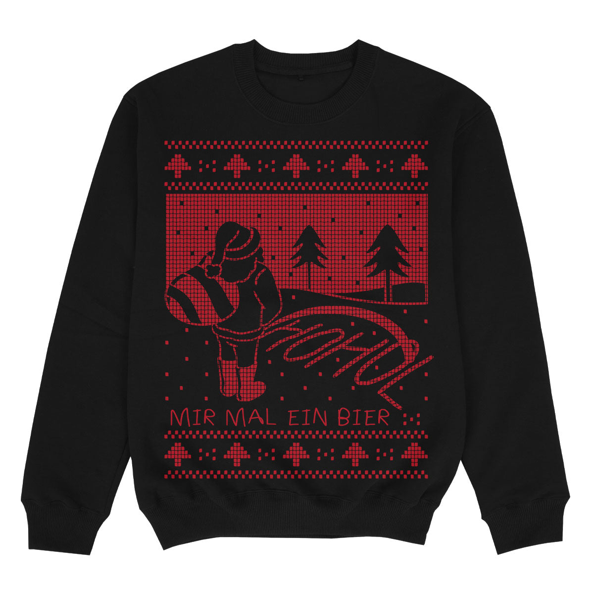 HOHOL MIR MAL EIN BIER - Premium Christmas Sweater