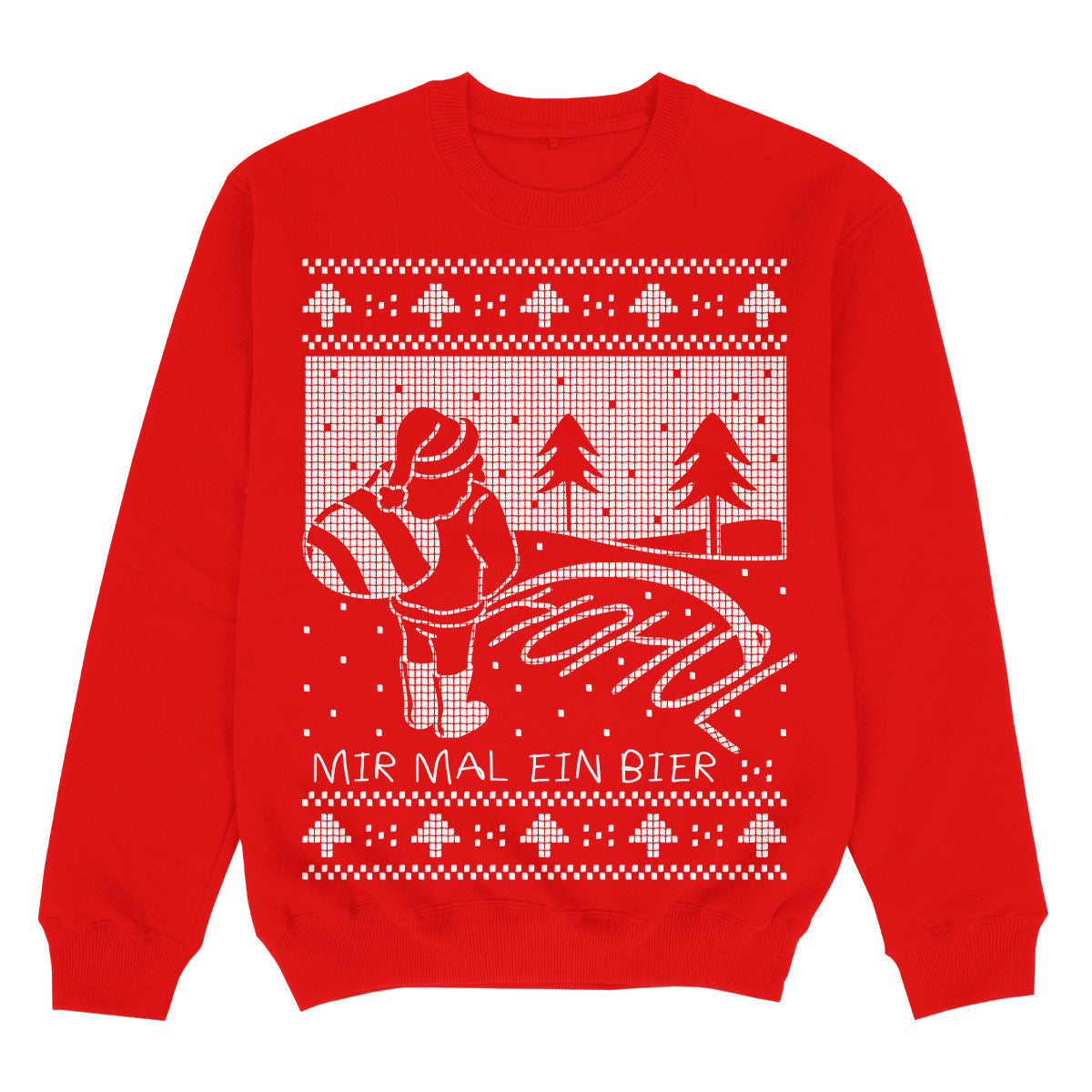 HOHOL MIR MAL EIN BIER - Premium Christmas Sweater