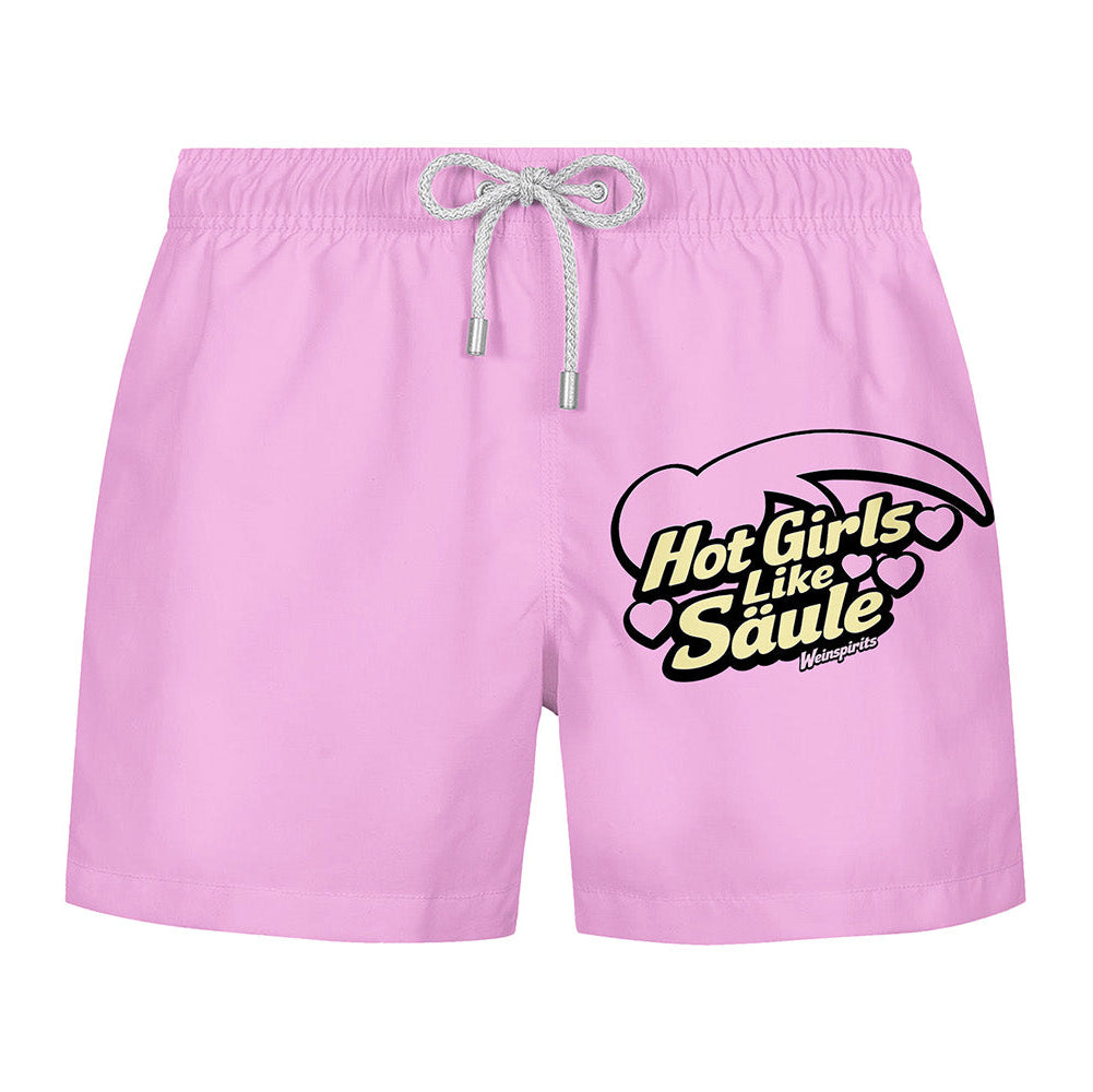 HOT GIRLS LIKE SÄULE - Premium Badeshort Fullprint