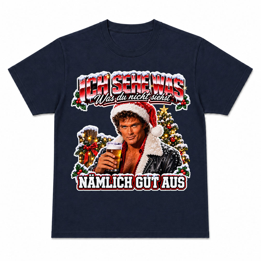 ICH SEHE WAS CHRISTMAS - Kerst T-Shirt