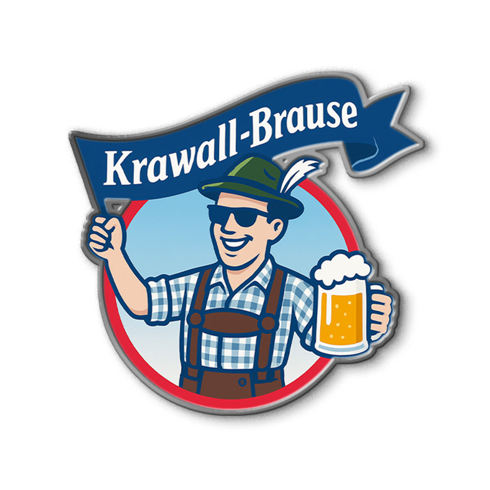 KRAWALLBRAUSE - Trachten-Anstecker