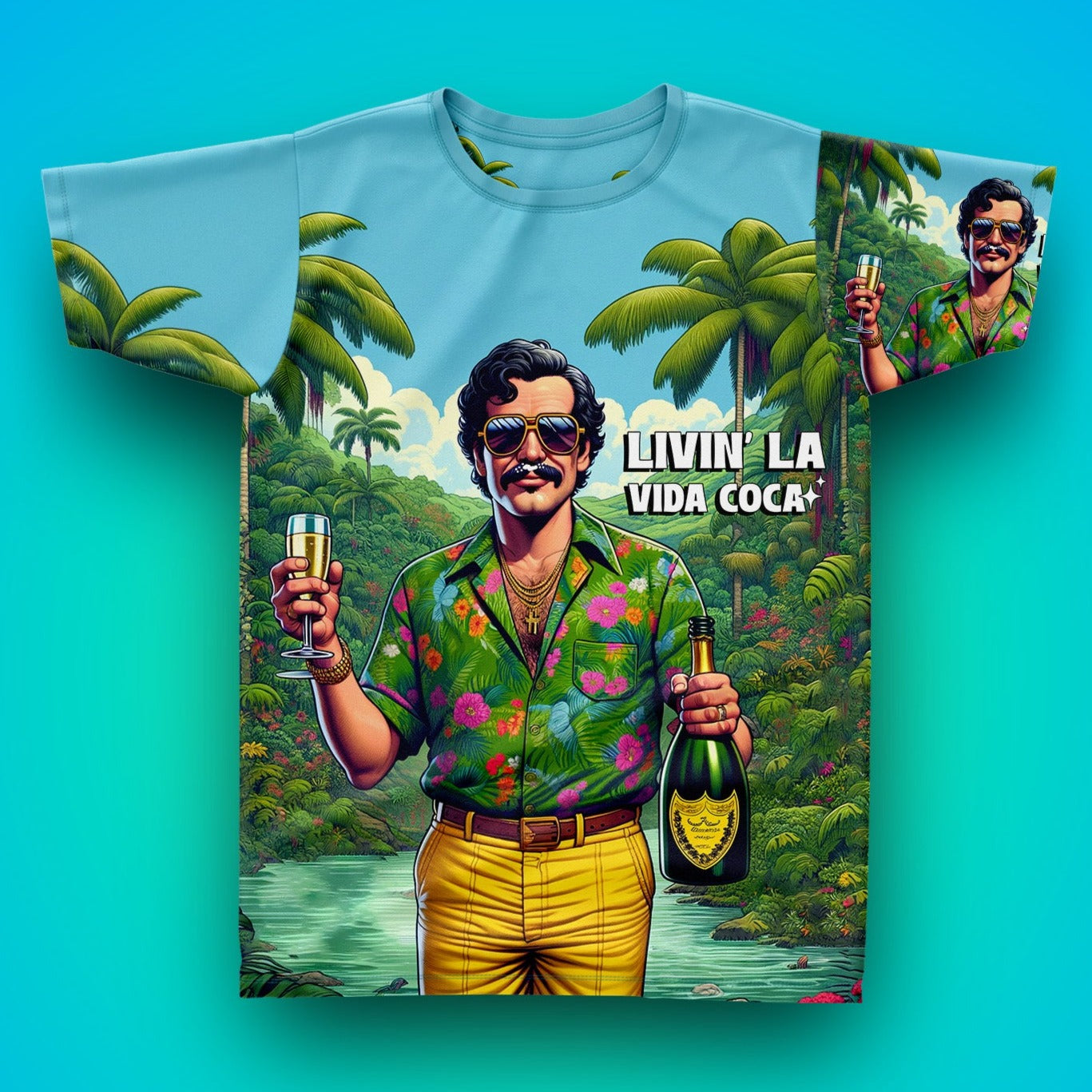LIVIN' LA VIDA COCA - Fullprint Shirt