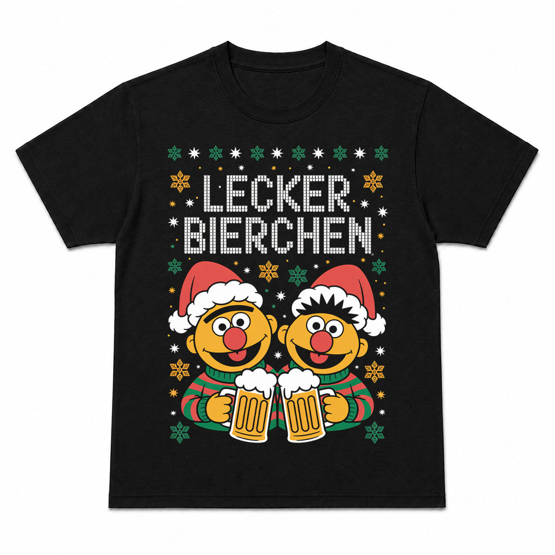 LECKER BIERCHEN CHRISTMAS - Camiseta Navideña