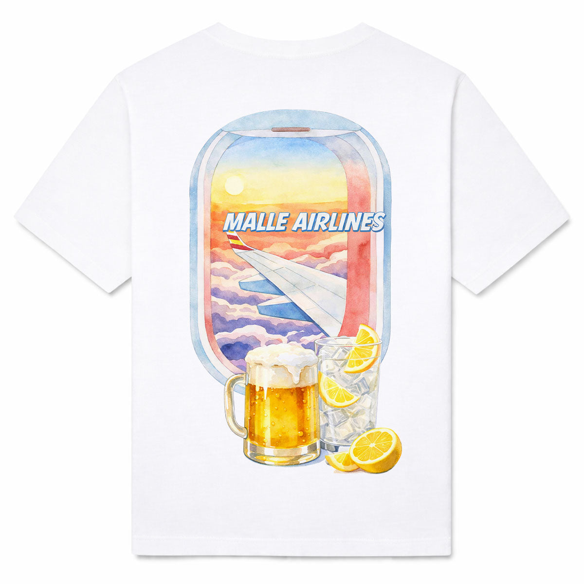 MALLE AIRLINES - Premium T-Shirt Backprint