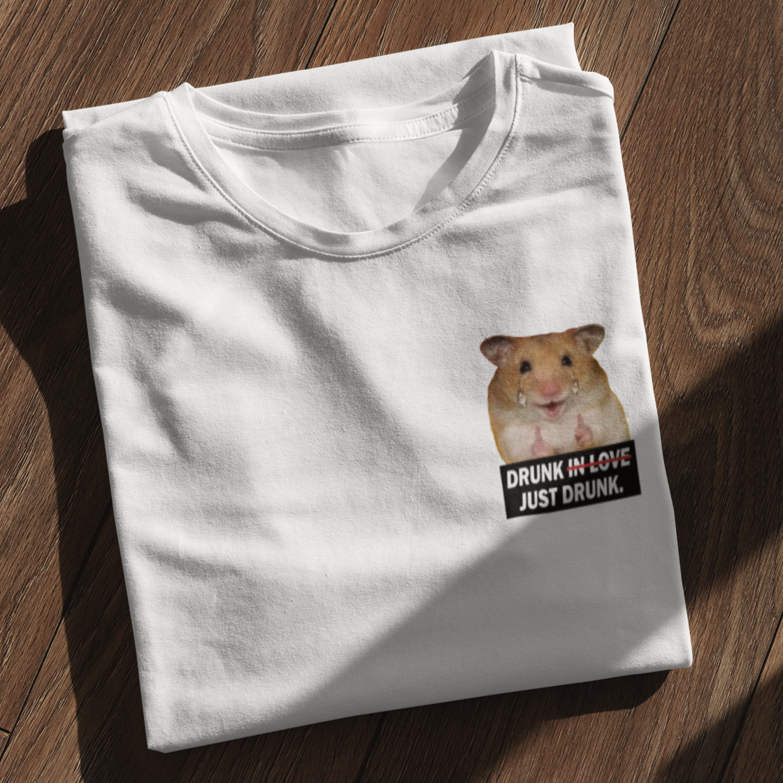 DRUNK IN LOVE HAMSTER - Premium Shirt Damen