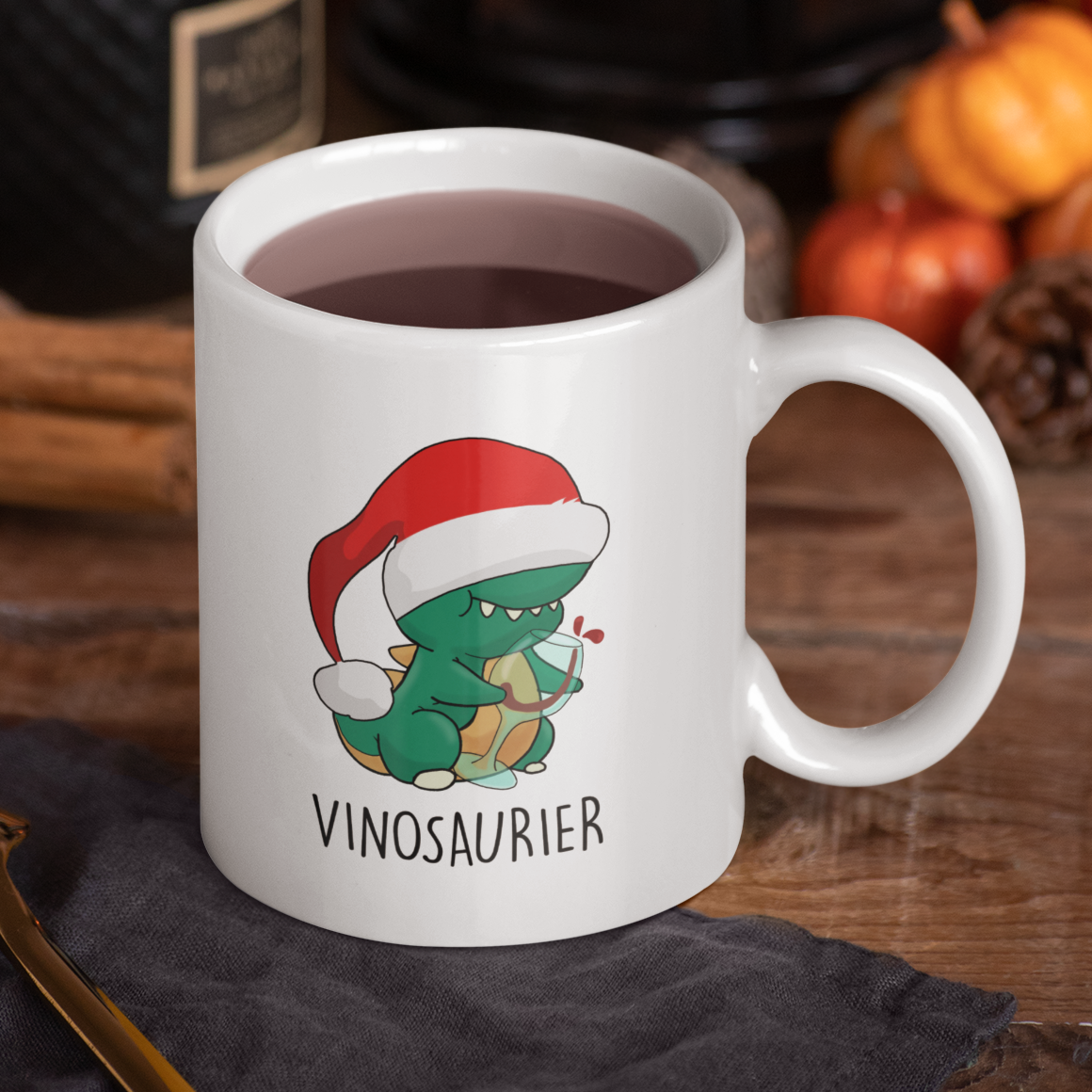 VINOSAURIER CHRISTMAS - Premium Tasse