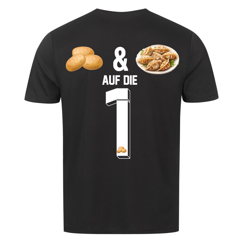 KARTOFFELN & MAULTASCHEN BACKPRINT - Premium Sportshirt