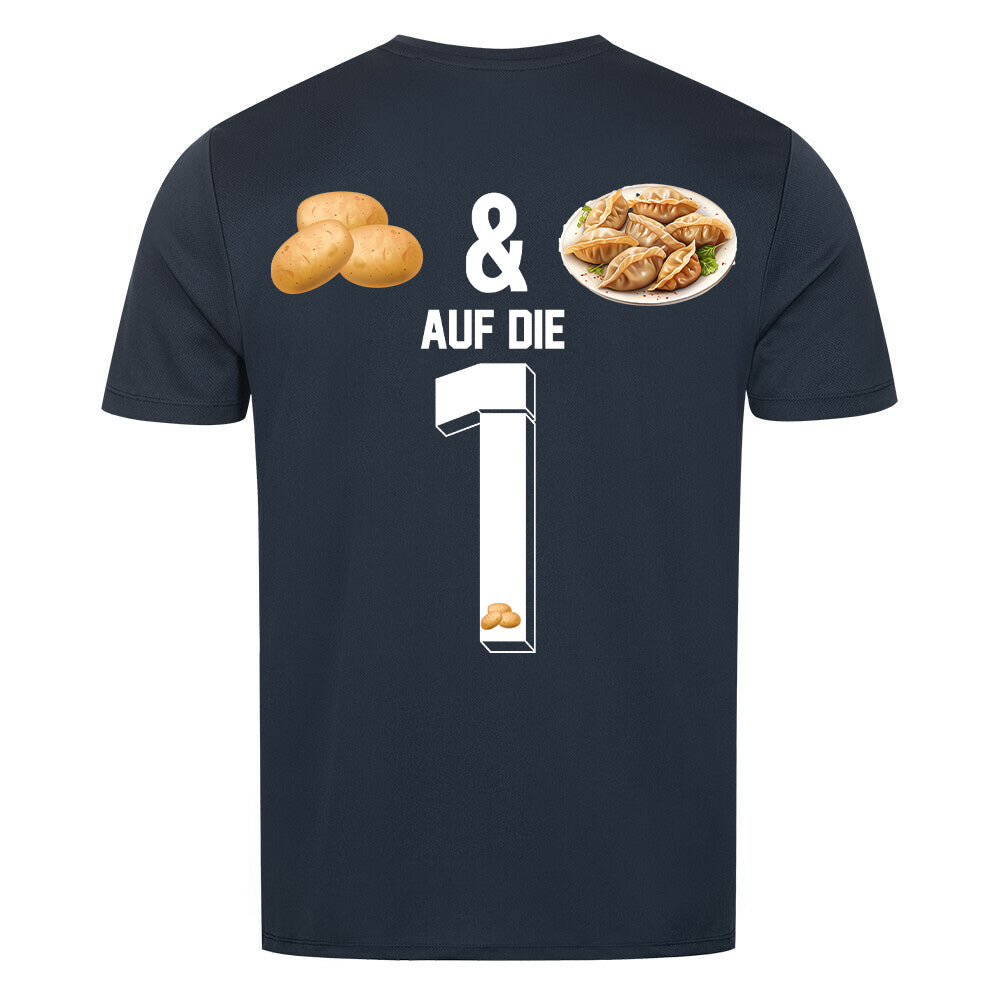 KARTOFFELN & MAULTASCHEN BACKPRINT - Premium Sportshirt