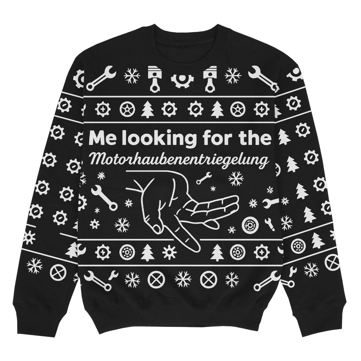 MOTORHAUBENENTRIEGELUNG BLACK - Christmas Ugly Sweater