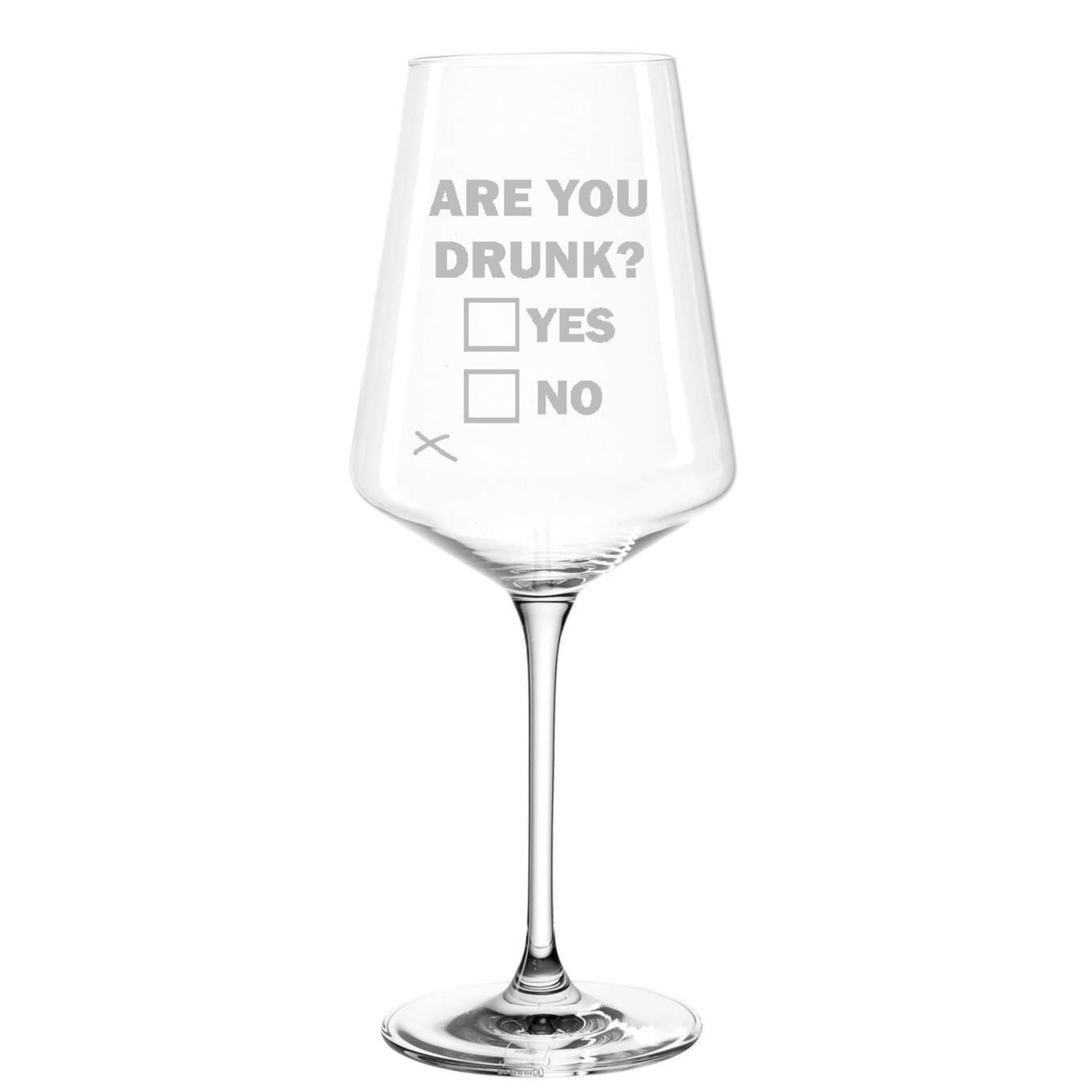 ARE YOU DRUNK - Premium Weinglas