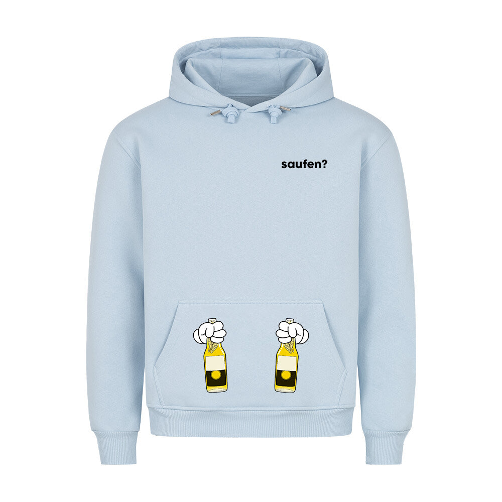 SAUFEN? - Premium Hoodie mit Taschendruck
