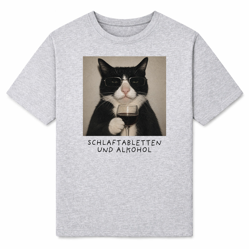 SCHLAFTABLETTEN UND ALKOHOL - Premium T-Shirt Unisex