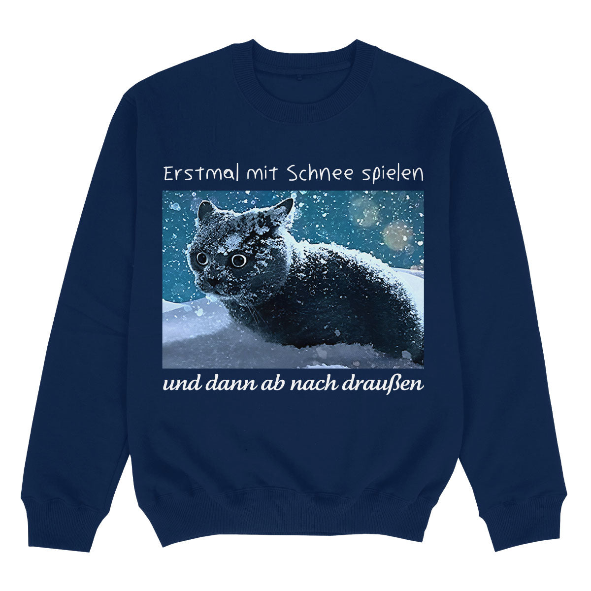 ERSTMAL MIT SCHNEE SPIELEN - Premium Sweater