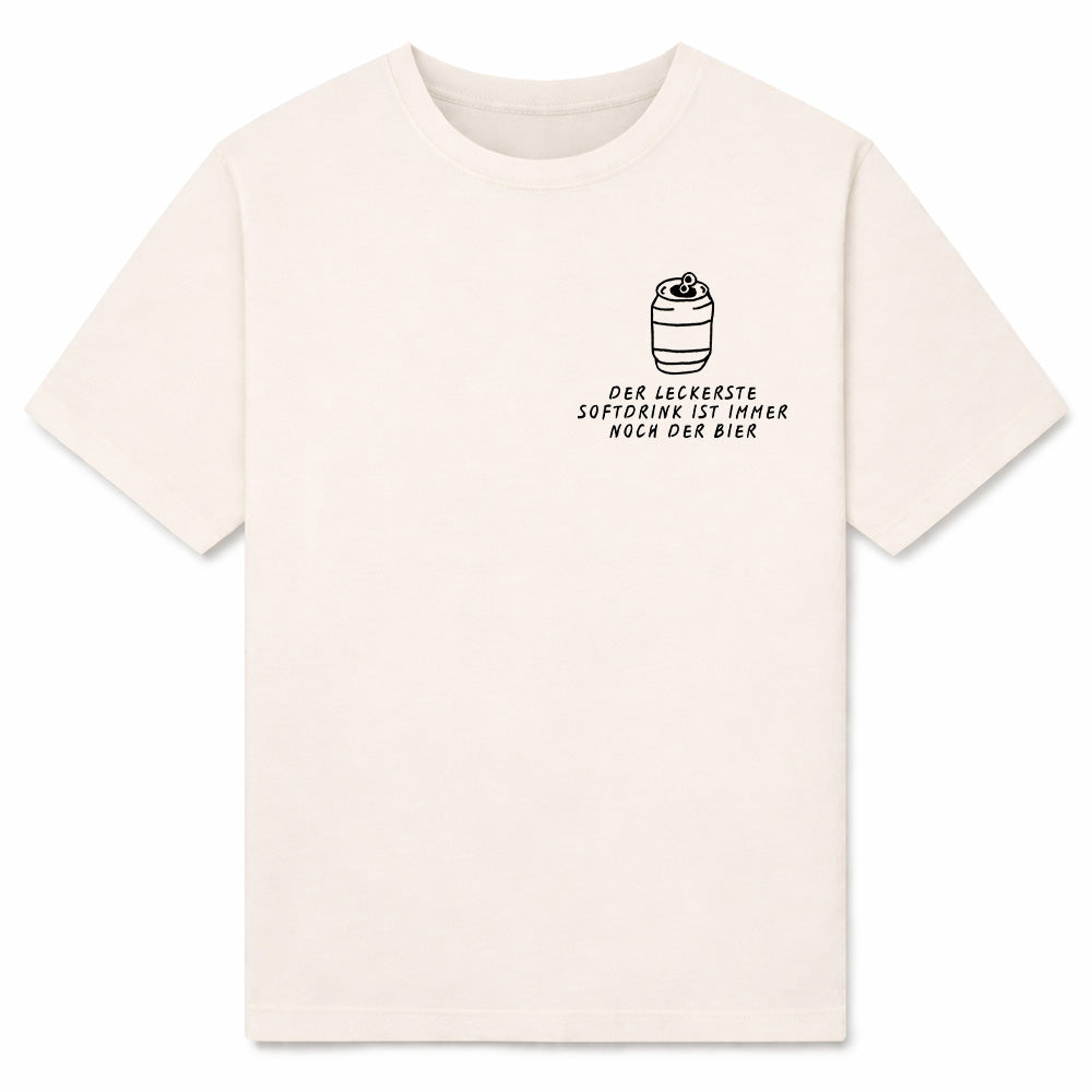 SOFTDRINK BIER BRUSTDRUCK - Premium T-Shirt Unisex