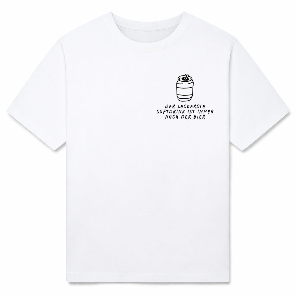 SOFTDRINK BIER BRUSTDRUCK - Premium T-Shirt Unisex