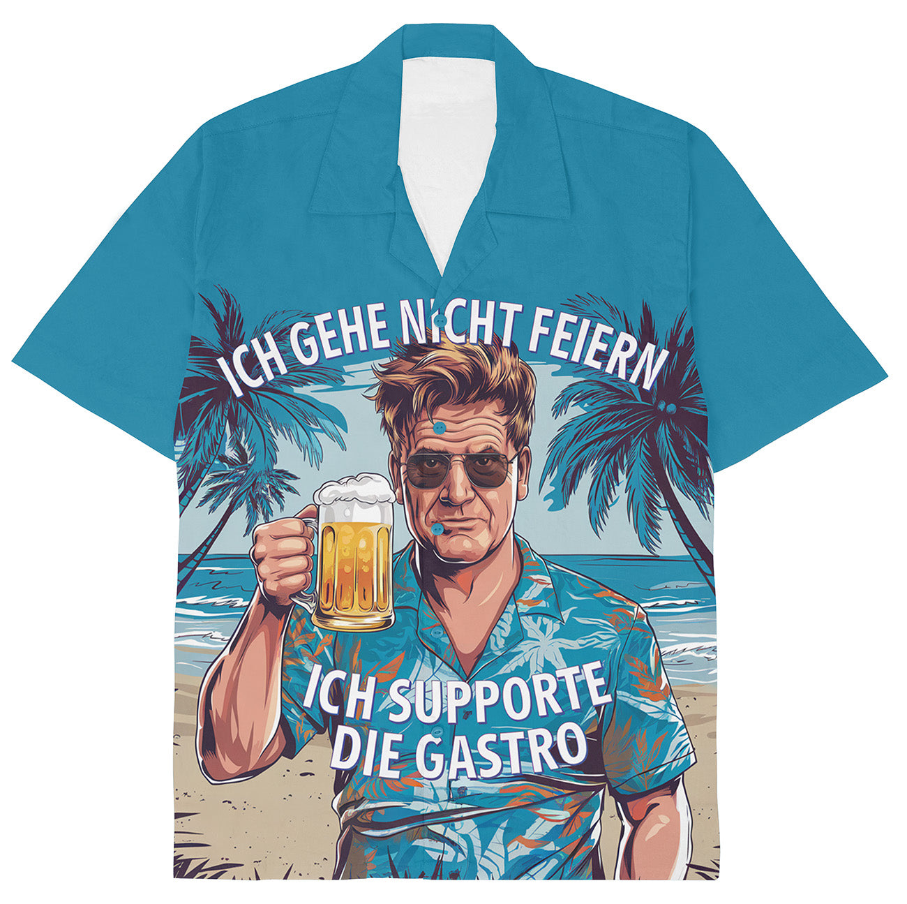 ICH SUPPORTE DIE GASTRO - Hawaiihemd