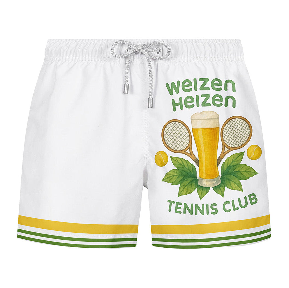WEIZEN HEIZEN TENNIS CLUB - Premium Badeshort Fullprint