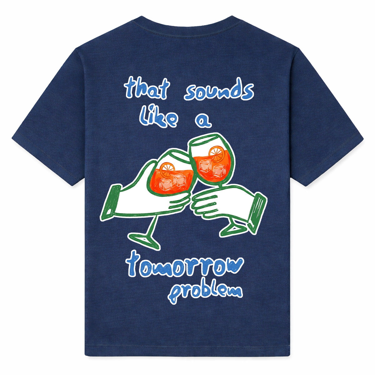 TOMORROW PROBLEM - Premium T-Shirt Backprint