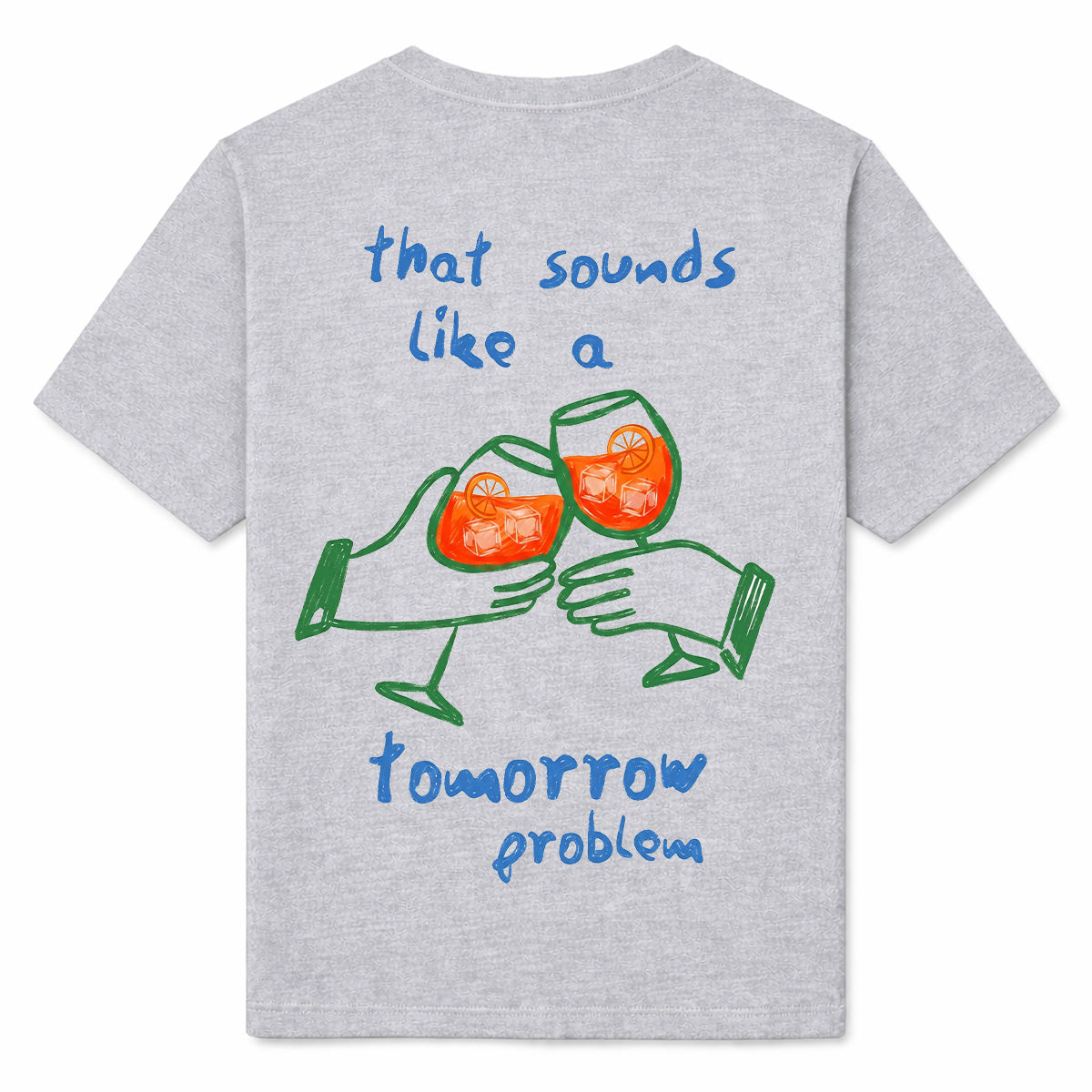 TOMORROW PROBLEM - Premium T-Shirt Backprint