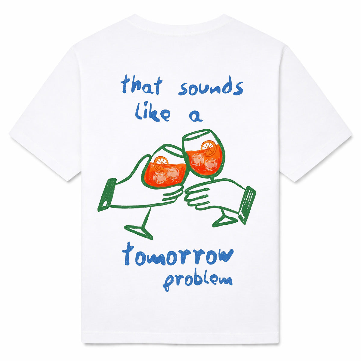 TOMORROW PROBLEM - Premium T-Shirt Backprint