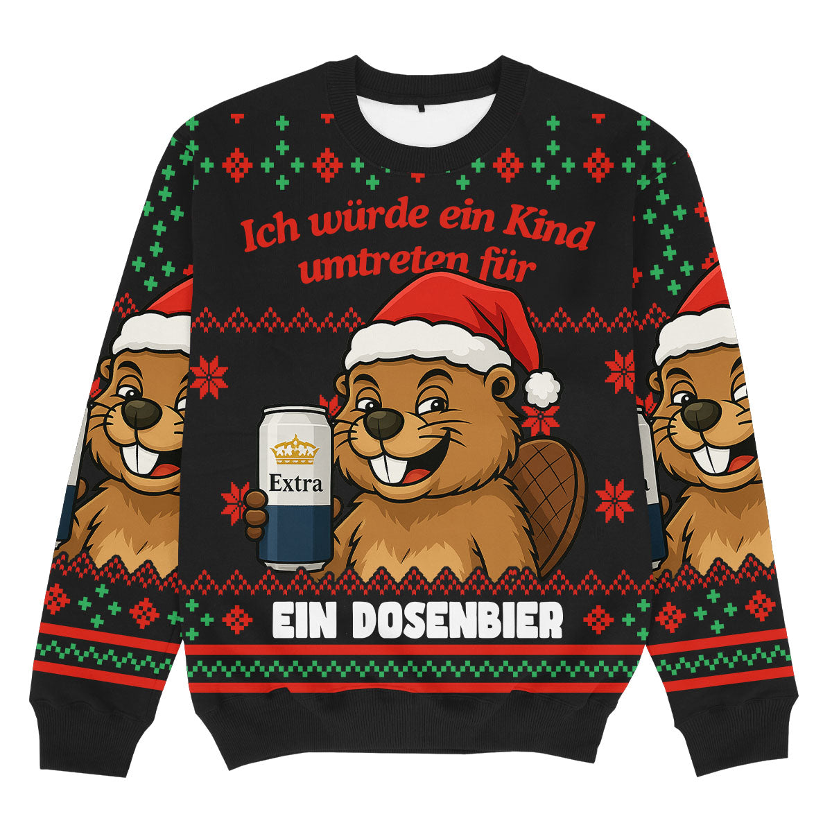 KIND UMTRETEN DOSENBIER - Christmas Ugly Sweater