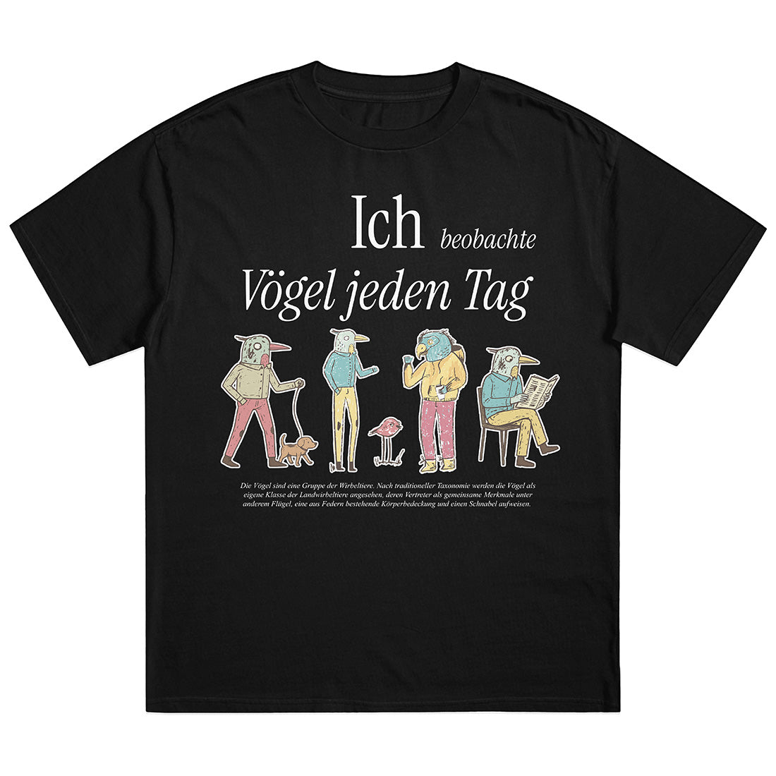 ICH BEOBACHTE VÖGEL - Premium Shirt Unisex