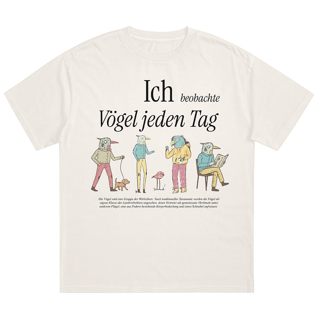 ICH BEOBACHTE VÖGEL - Premium Shirt Unisex