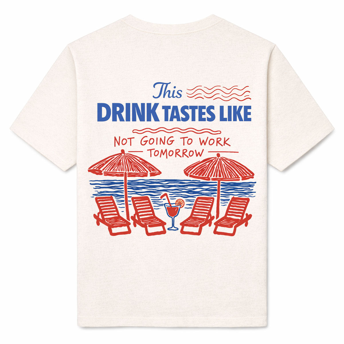 NOT GOING TO WORK - Premium T-Shirt Backprint