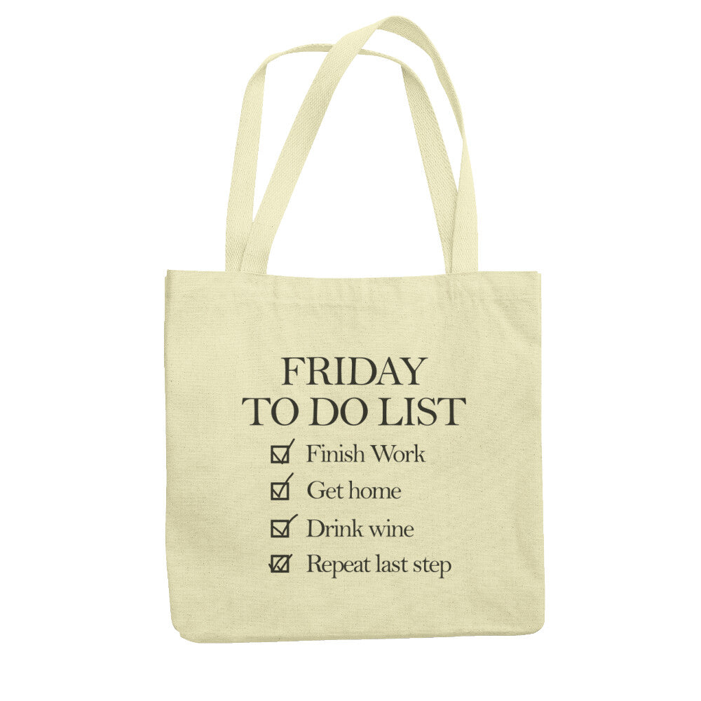 TO DO LIST - Einkaufstasche Biobaumwolle - Weinspirits
