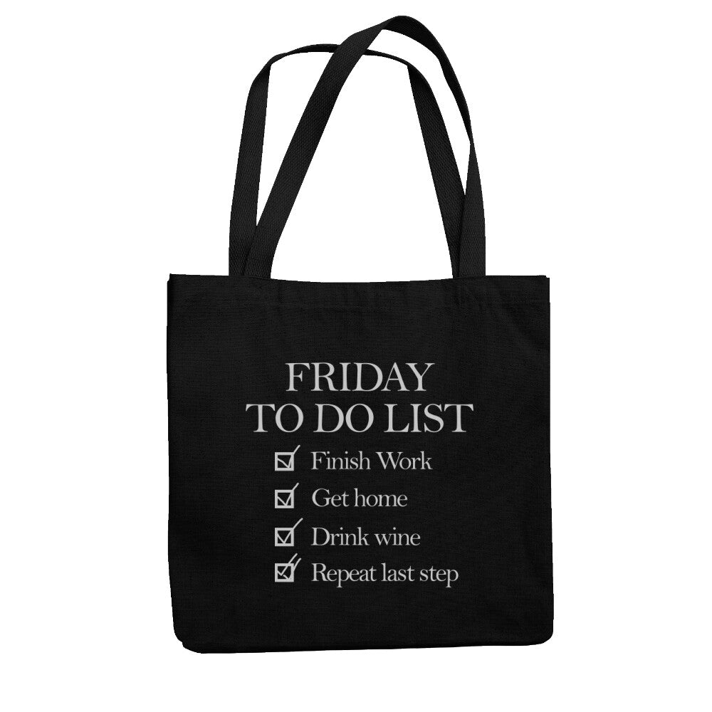 TO DO LIST - Einkaufstasche Biobaumwolle - Weinspirits