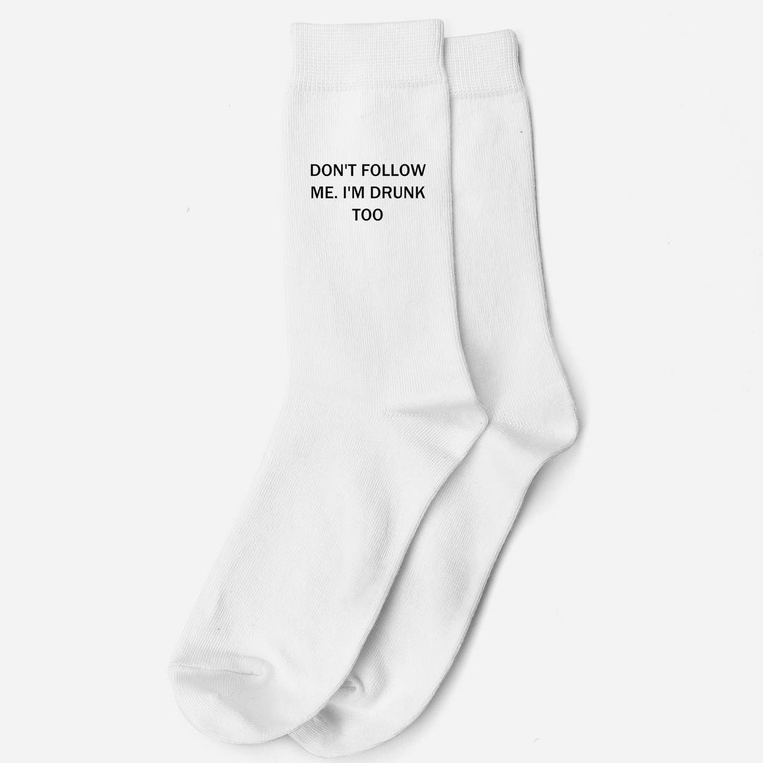 DON'T FOLLOW ME - Premium Socken - Weinspirits