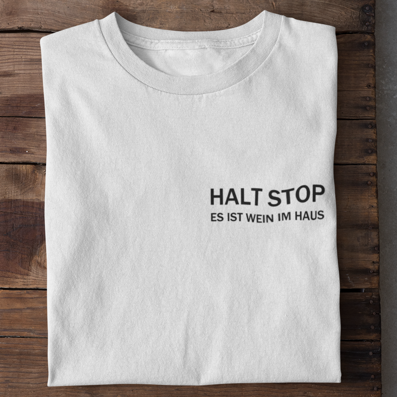 HALT STOP - Premium Shirt Herren - Weinspirits