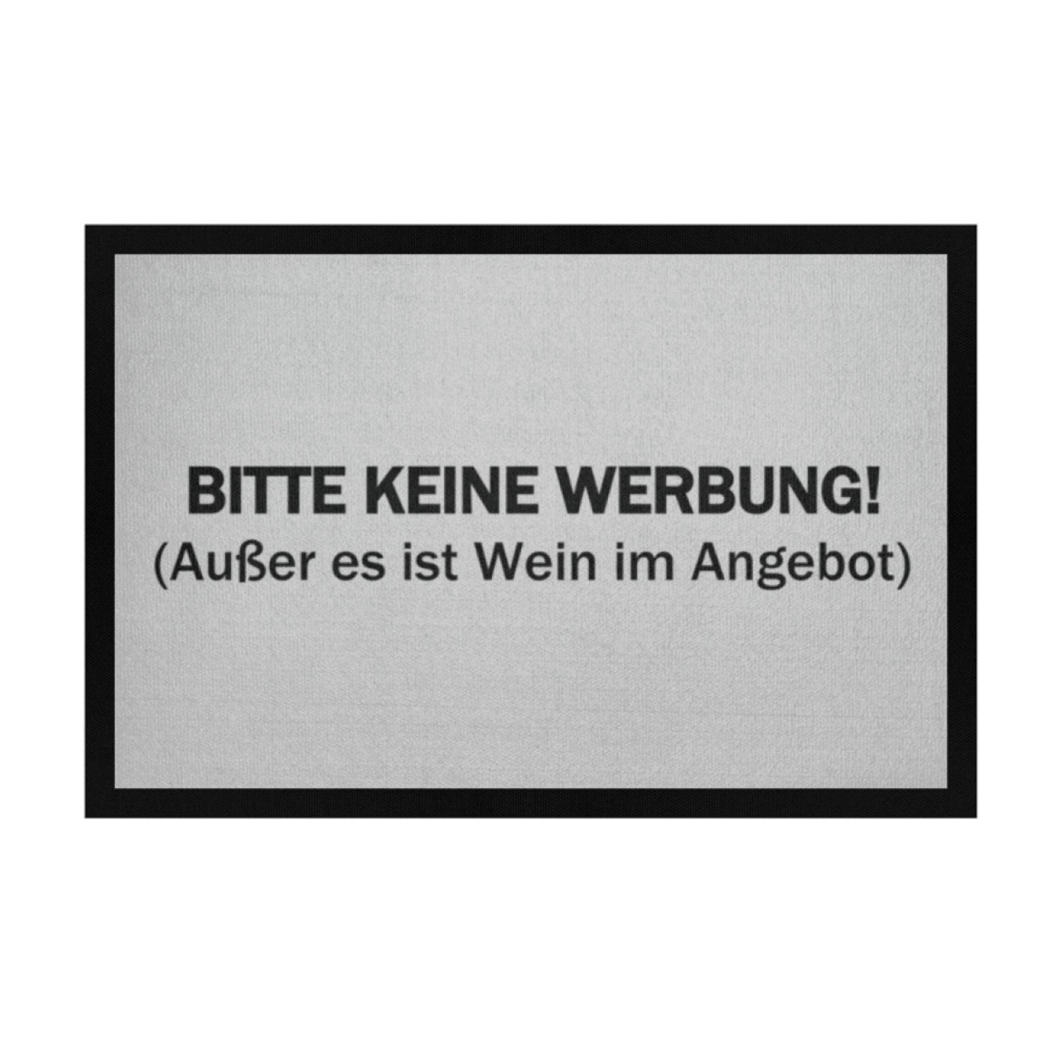 KEINE WERBUNG - Fußmatte - Fußmatte mit Gummirand - Weinspirits