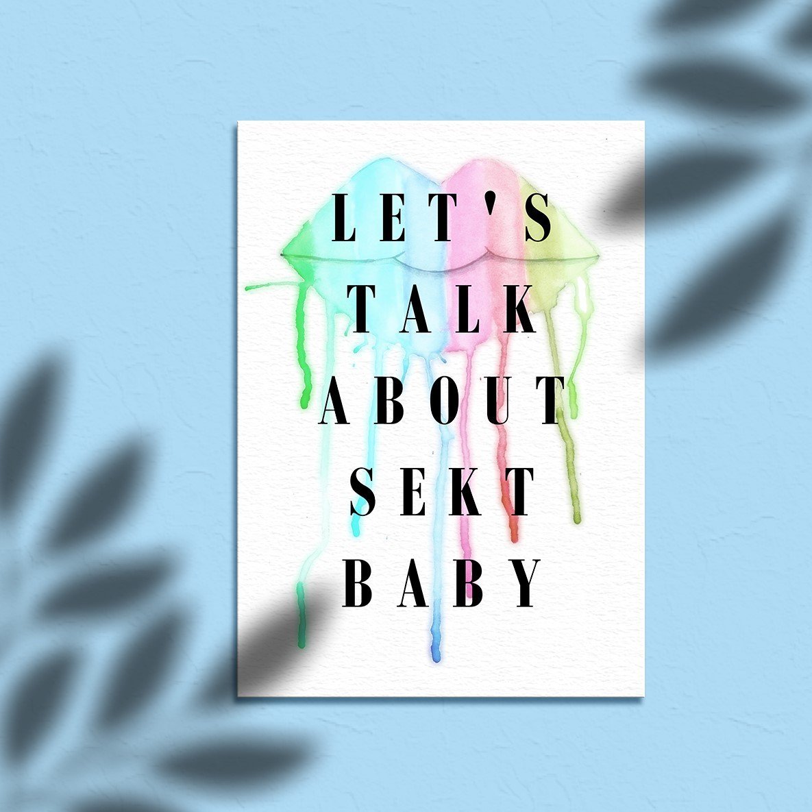 Let's talk about Sekt - Leinwand 3:4 - Weinspirits