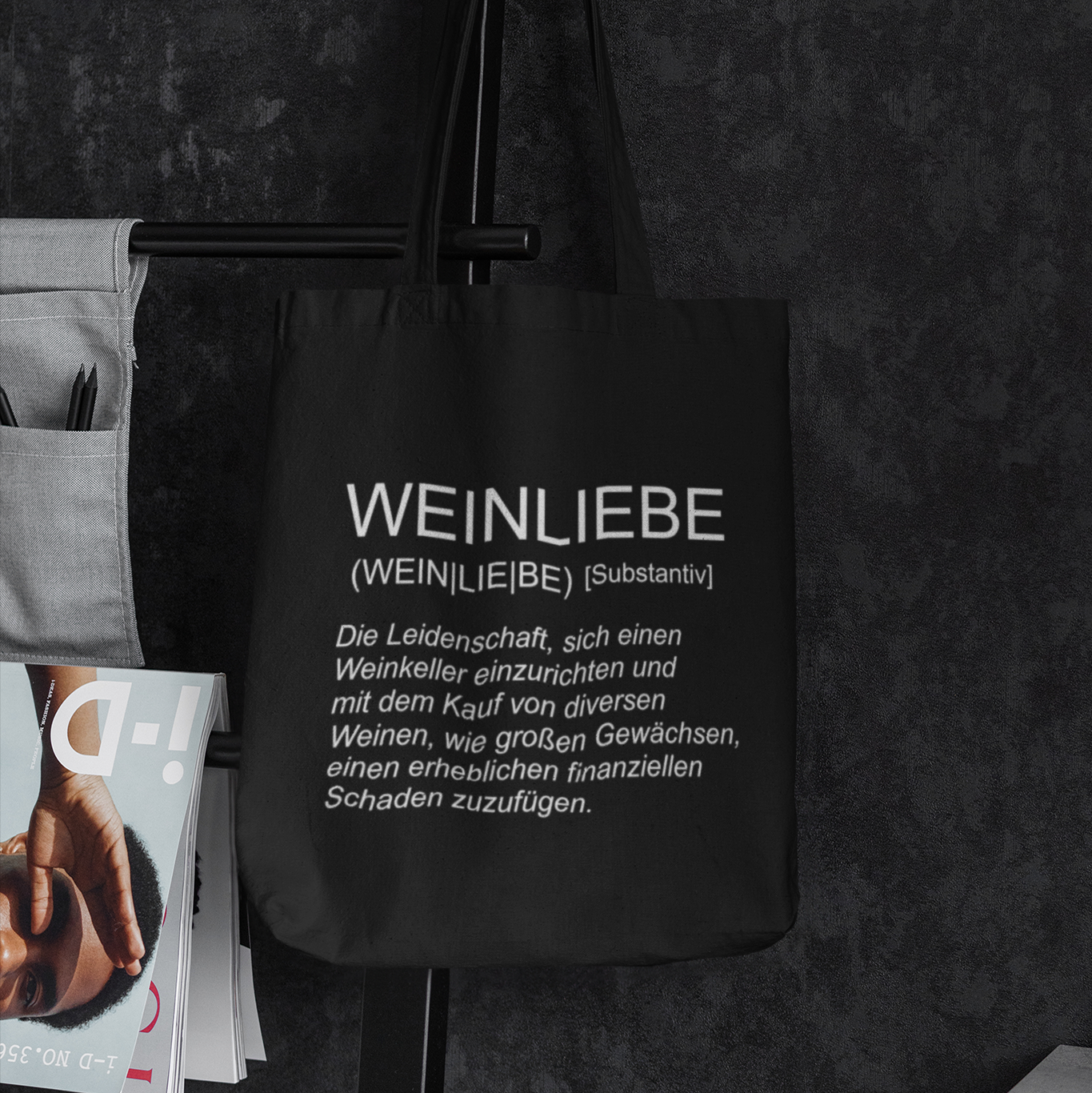 WEINLIEBE - Einkaufstasche Biobaumwolle - Weinspirits