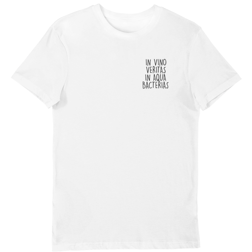 in vino veritas in aqua bacterias - Bio Shirt Herren - Weinspirits