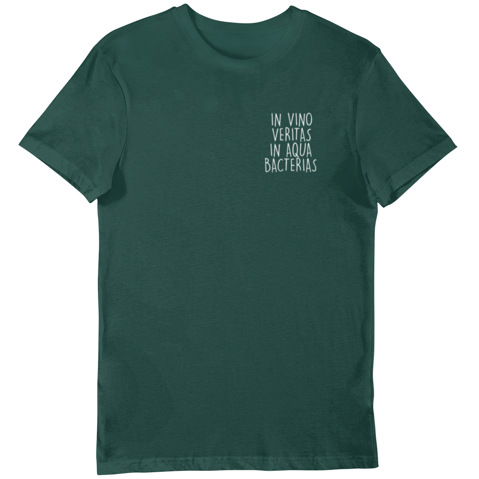 in vino veritas in aqua bacterias - Bio Shirt Herren - Weinspirits