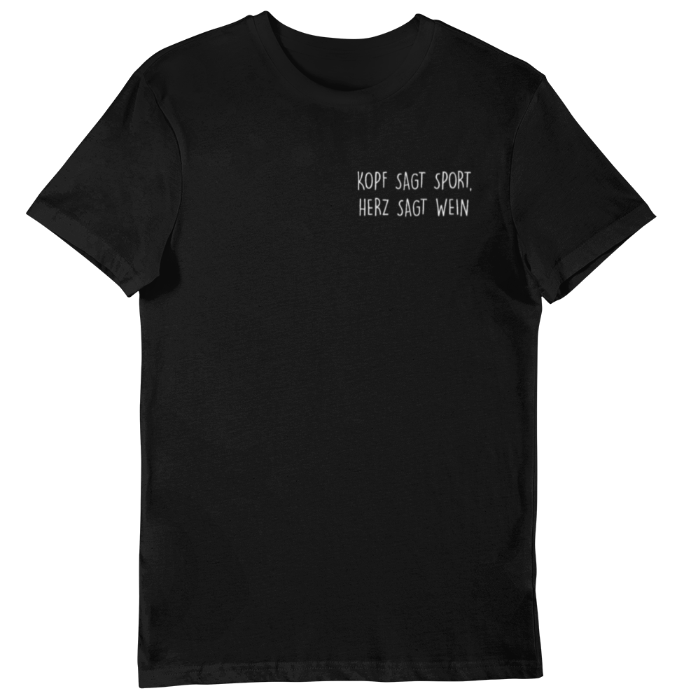 HERZ SAGT WEIN - Premium Shirt Herren - Weinspirits