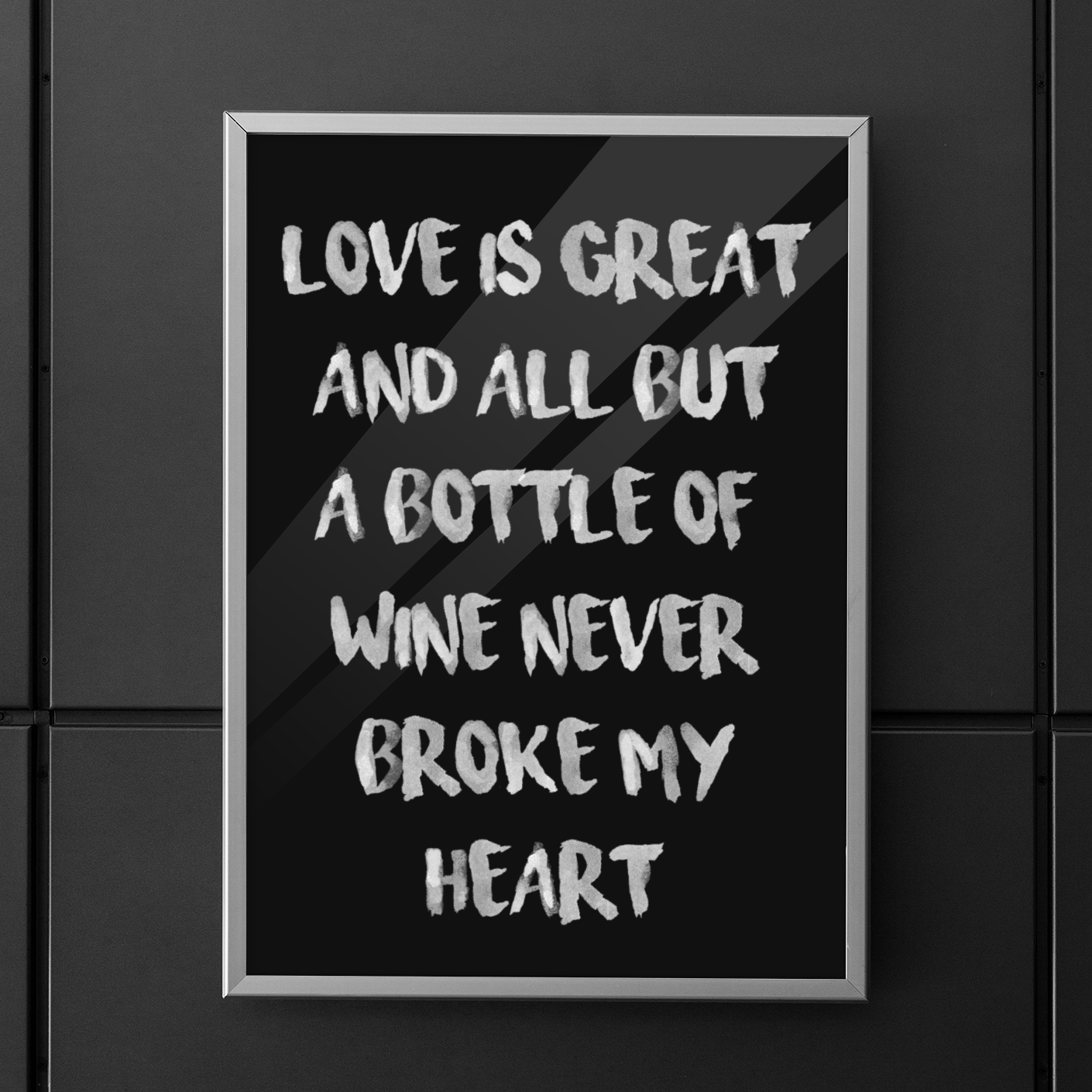 LOVE IS GREAT - Poster 3:4 - Weinspirits