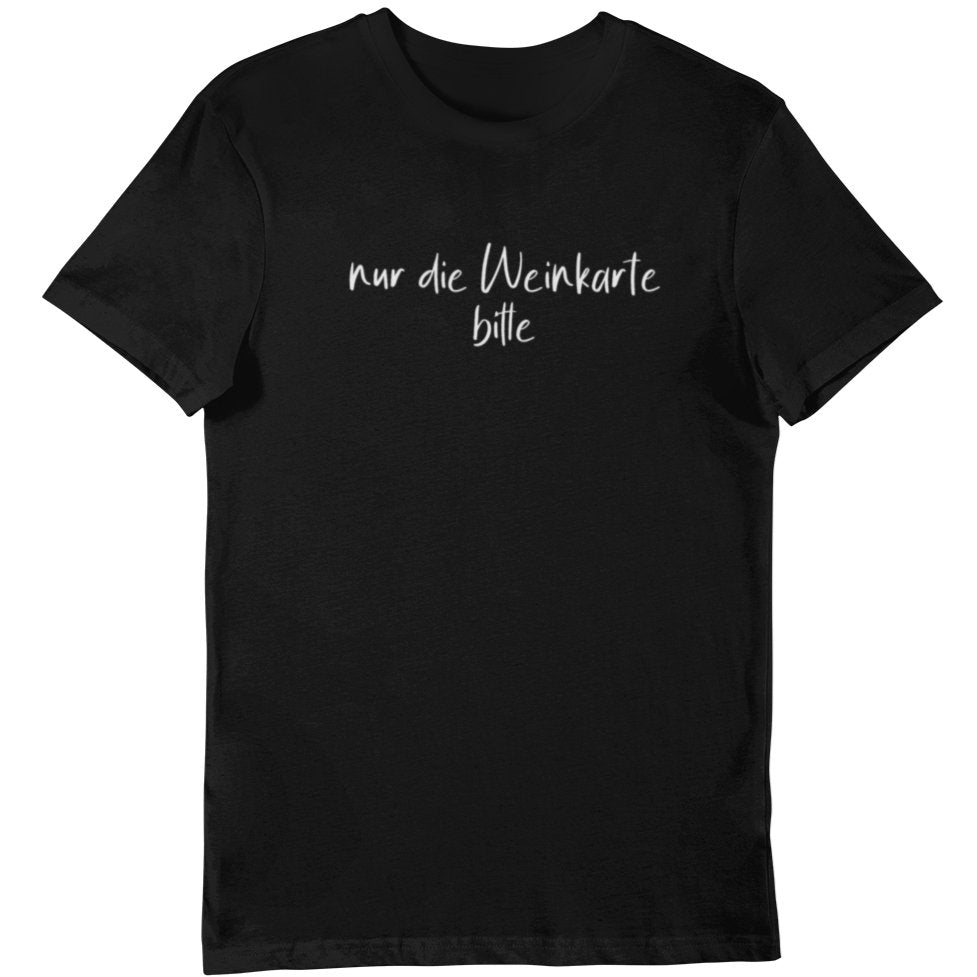 Nur die Weinkarte bitte - Bio Shirt Herren - Weinspirits