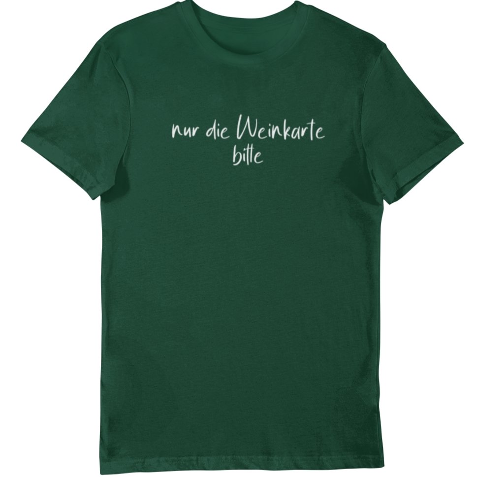 Nur die Weinkarte bitte - Bio Shirt Herren - Weinspirits