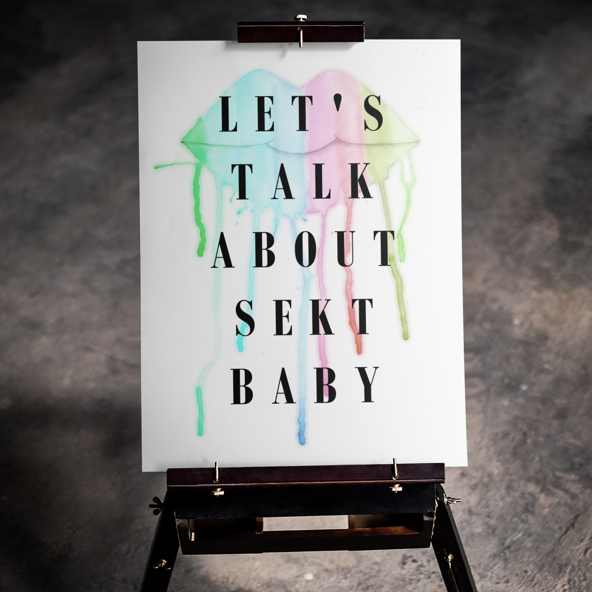 Let's talk about - Premium Poster 3:4 - Weinspirits