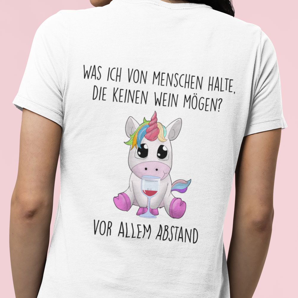 ABSTAND EINHORN - Premium Shirt Damen - Weinspirits