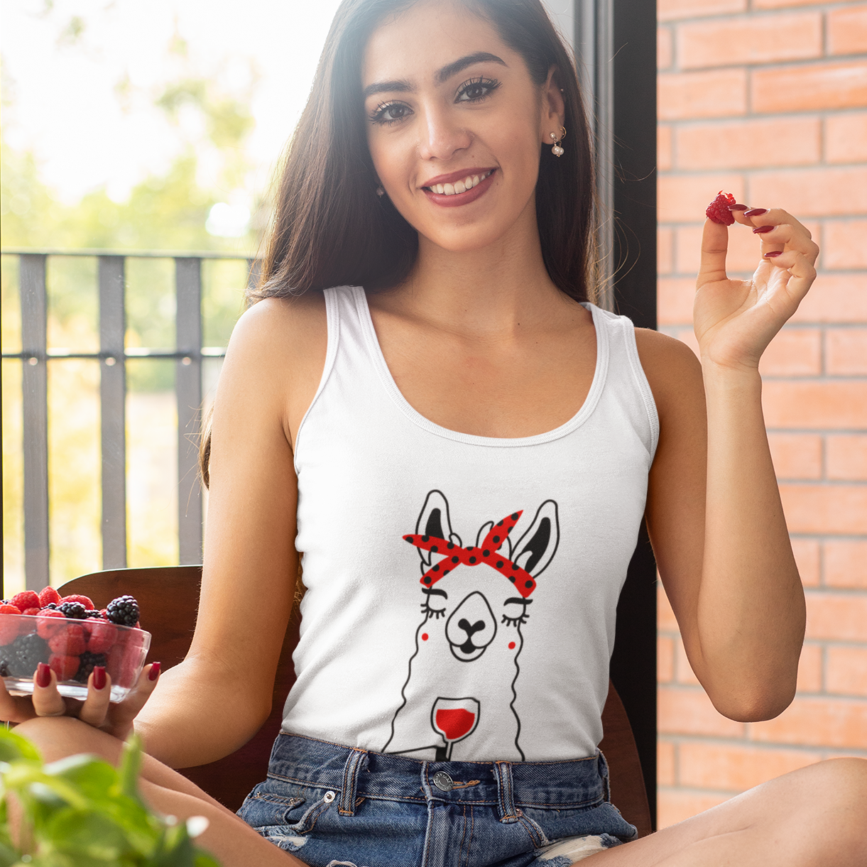 VINOLAMA - Bio Tanktop Damen - Weinspirits